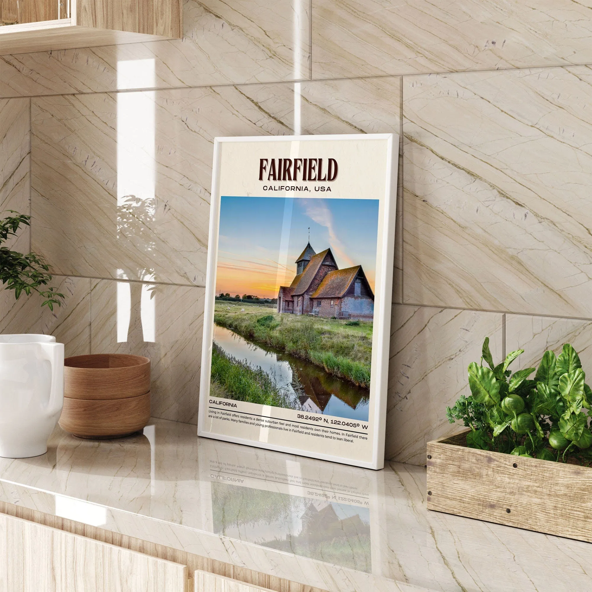 Fairfield Vintage Wall Art, California, USA