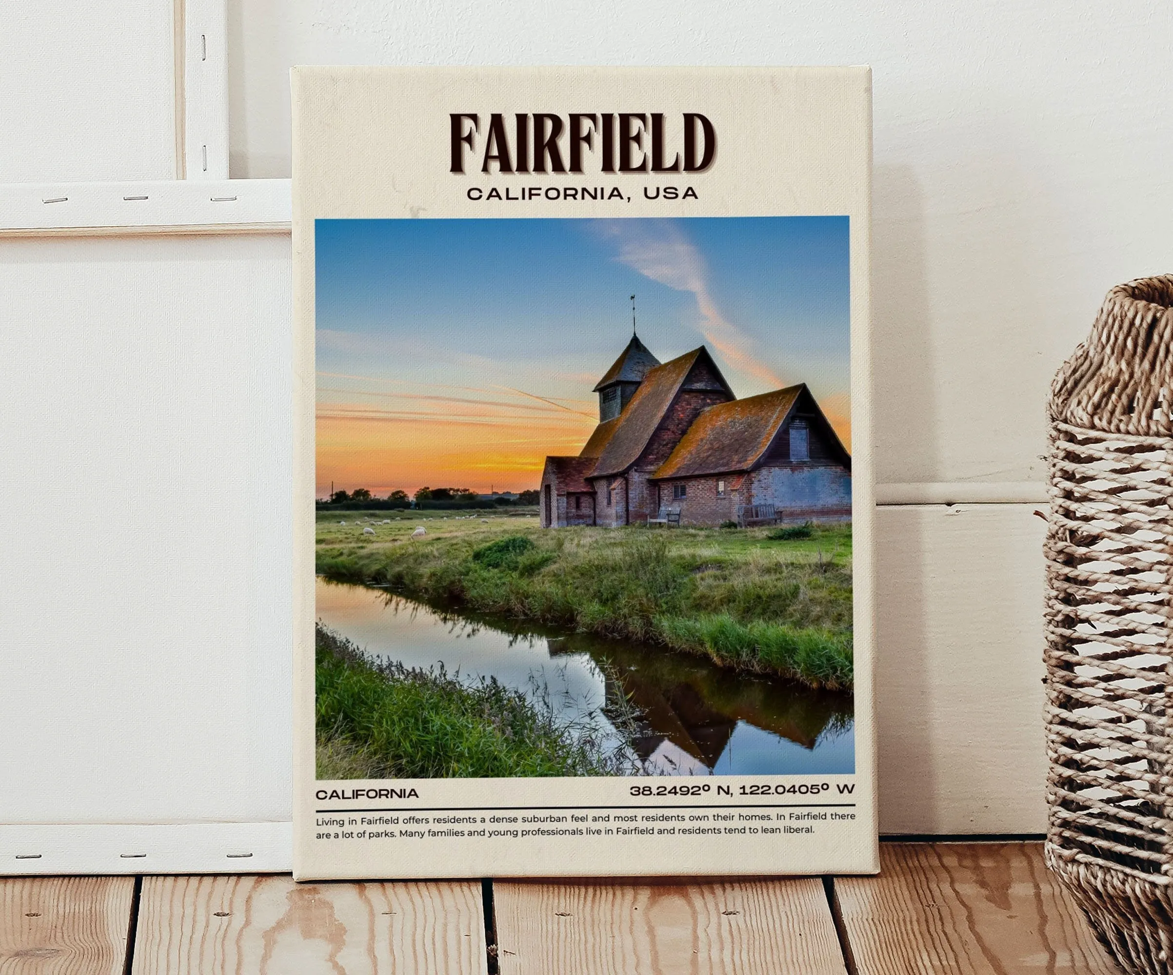 Fairfield Vintage Wall Art, California, USA