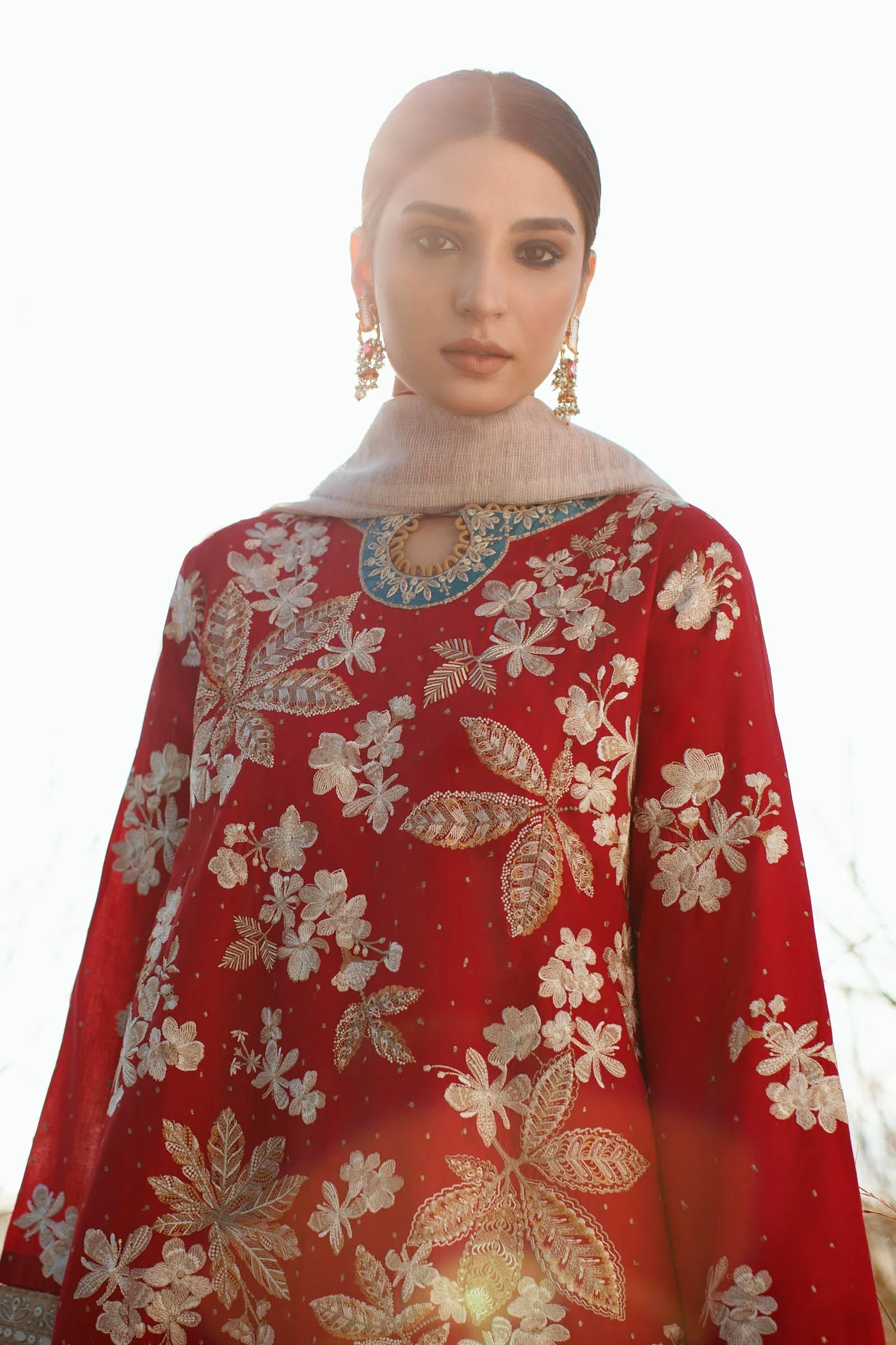 FARIBA (ZL22-11 A) | Zaha Summer Lawn Collection 2022 | Unstitched Embroidered Lawn Suits