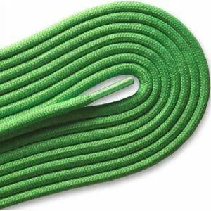 Fashion Casual/Athletic Round 3/16" Laces Custom Length with Tip - Neon Green (1 Pair Pack) Shoelaces