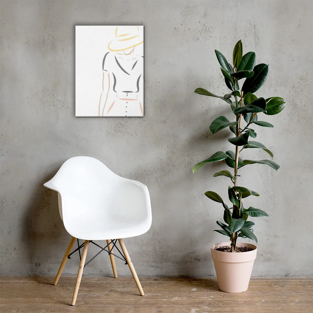 Fashion illustration Canvas Print