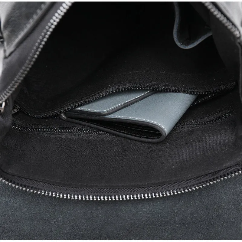 Fashion Oil Wax Leather Backpack