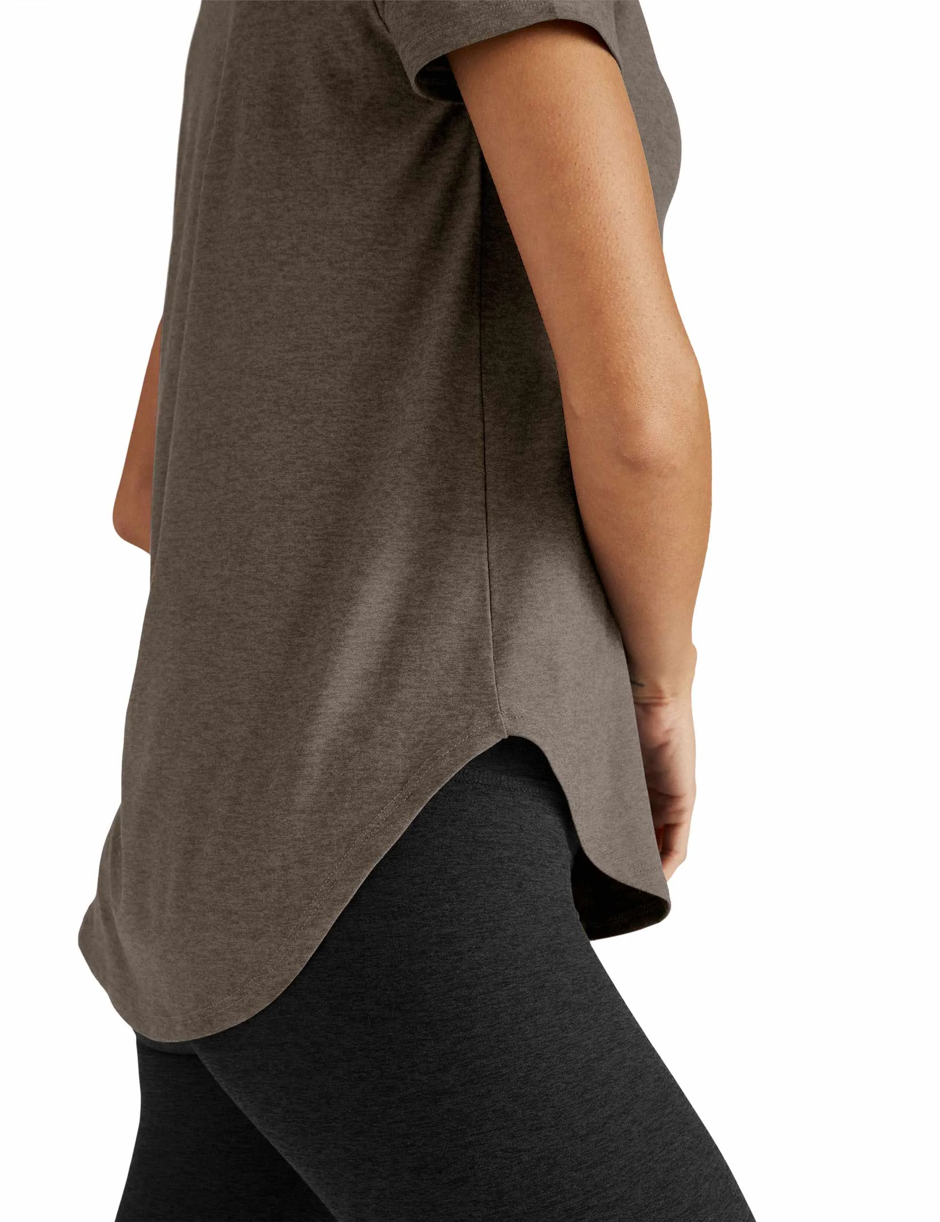 Featherweight On The Down Low Tee - Soft Umber Heather