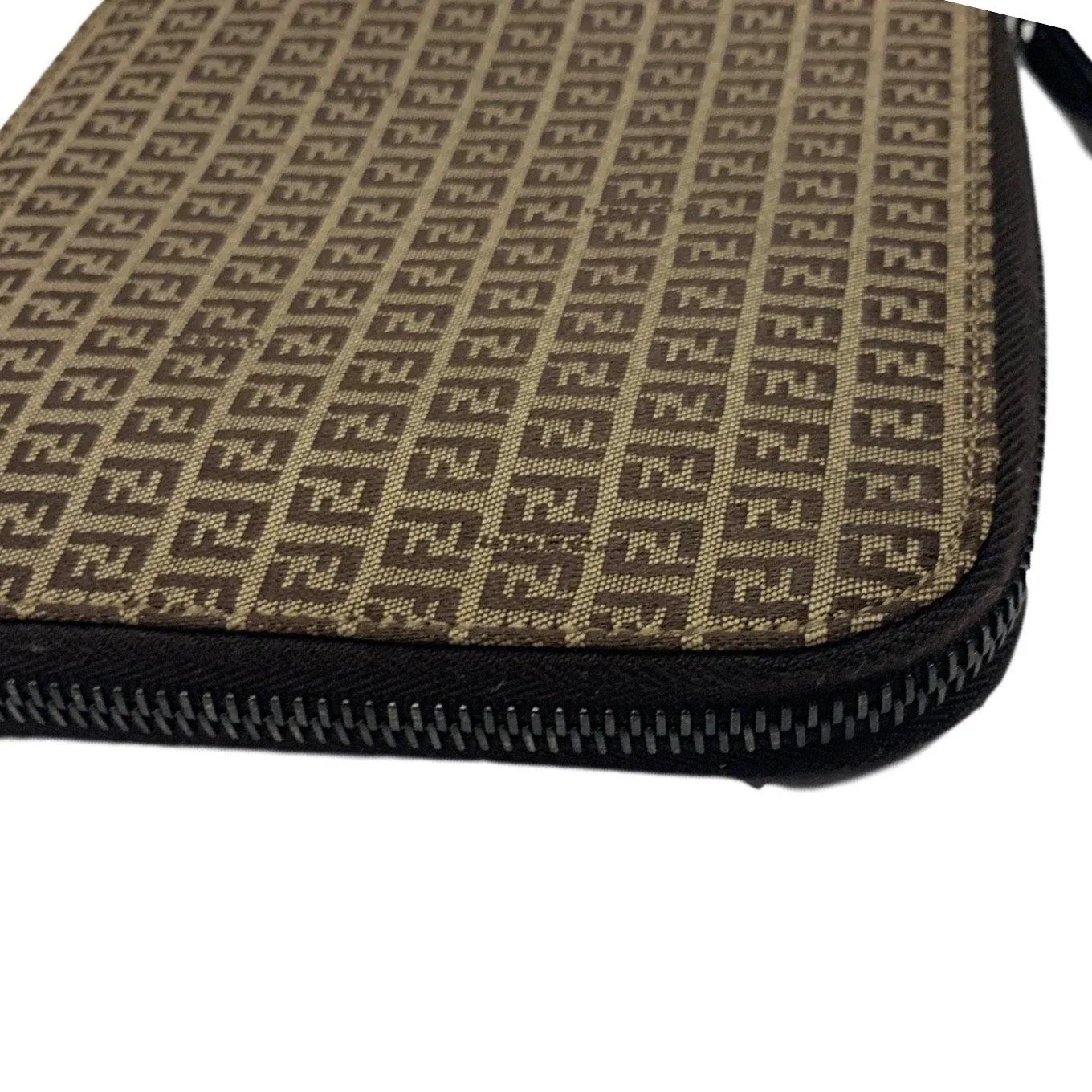 Fendi Brown Logo CD Case