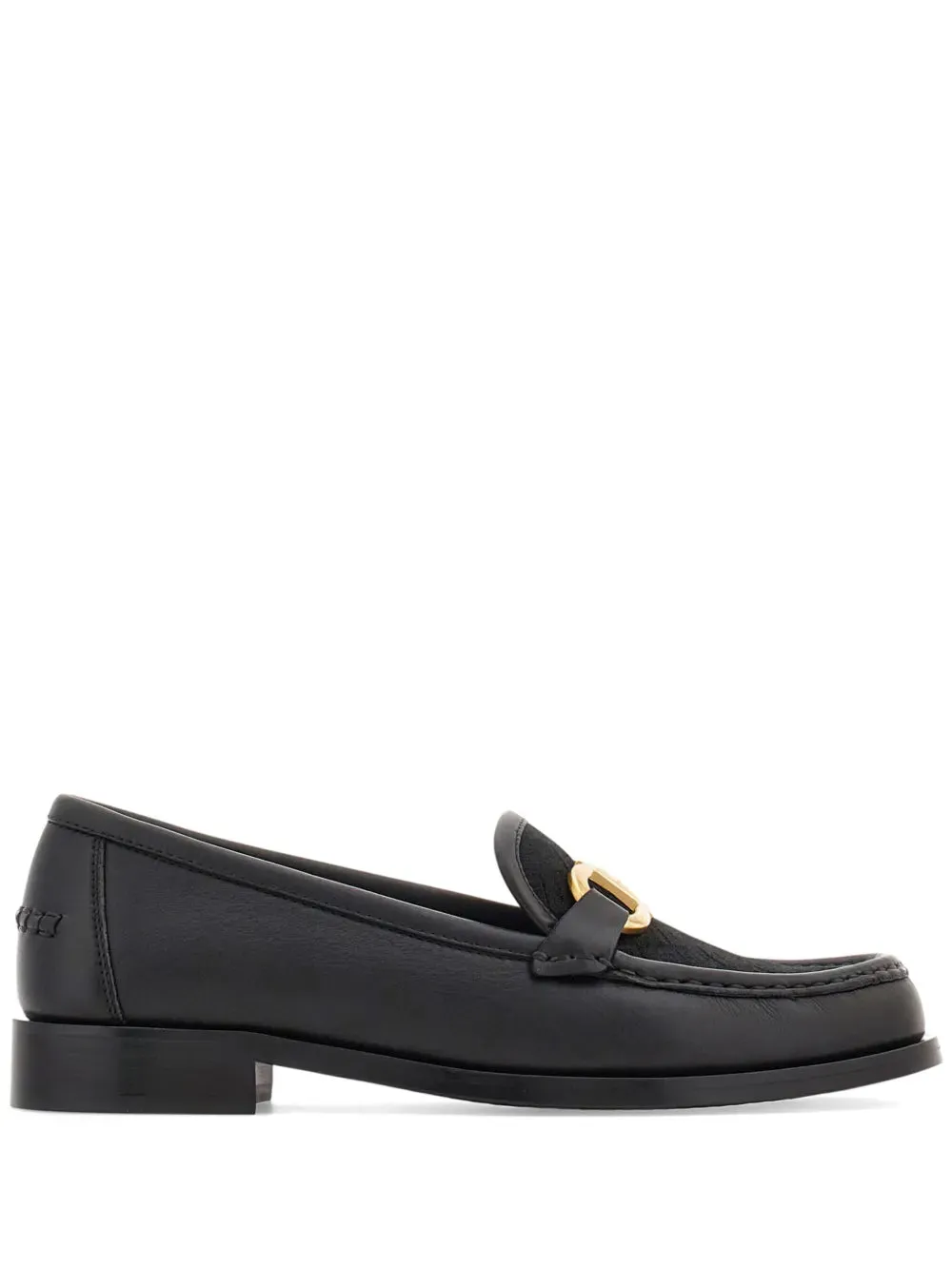 Ferragamo Gancini leather loafers