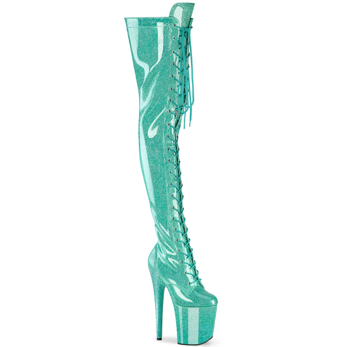 FLAMINGO-3020GP  Aqua Glitter Patent/M