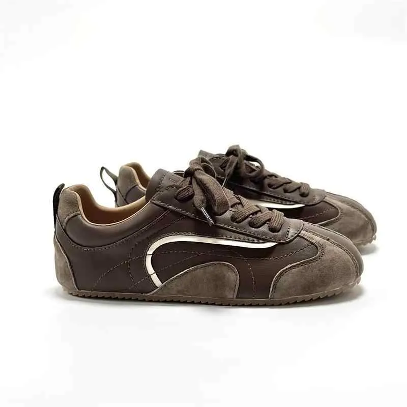 Flat Bottom Show Feet Xiaode Training Shoes Female Ins Fashion Minority All-match