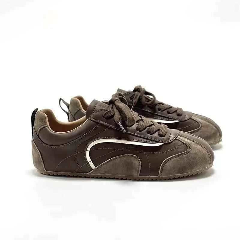 Flat Bottom Show Feet Xiaode Training Shoes Female Ins Fashion Minority All-match