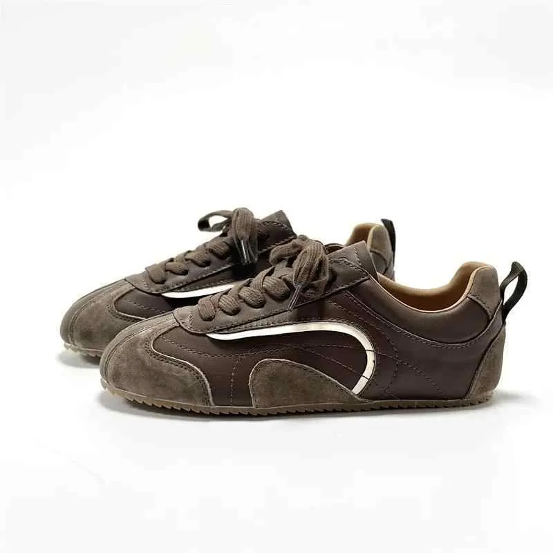 Flat Bottom Show Feet Xiaode Training Shoes Female Ins Fashion Minority All-match
