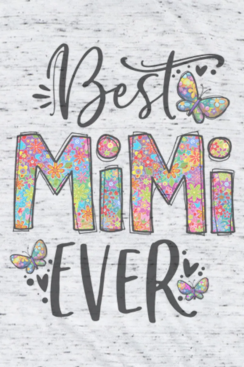 Floral Best Mimi Ever Unisex Short Sleeve Tee