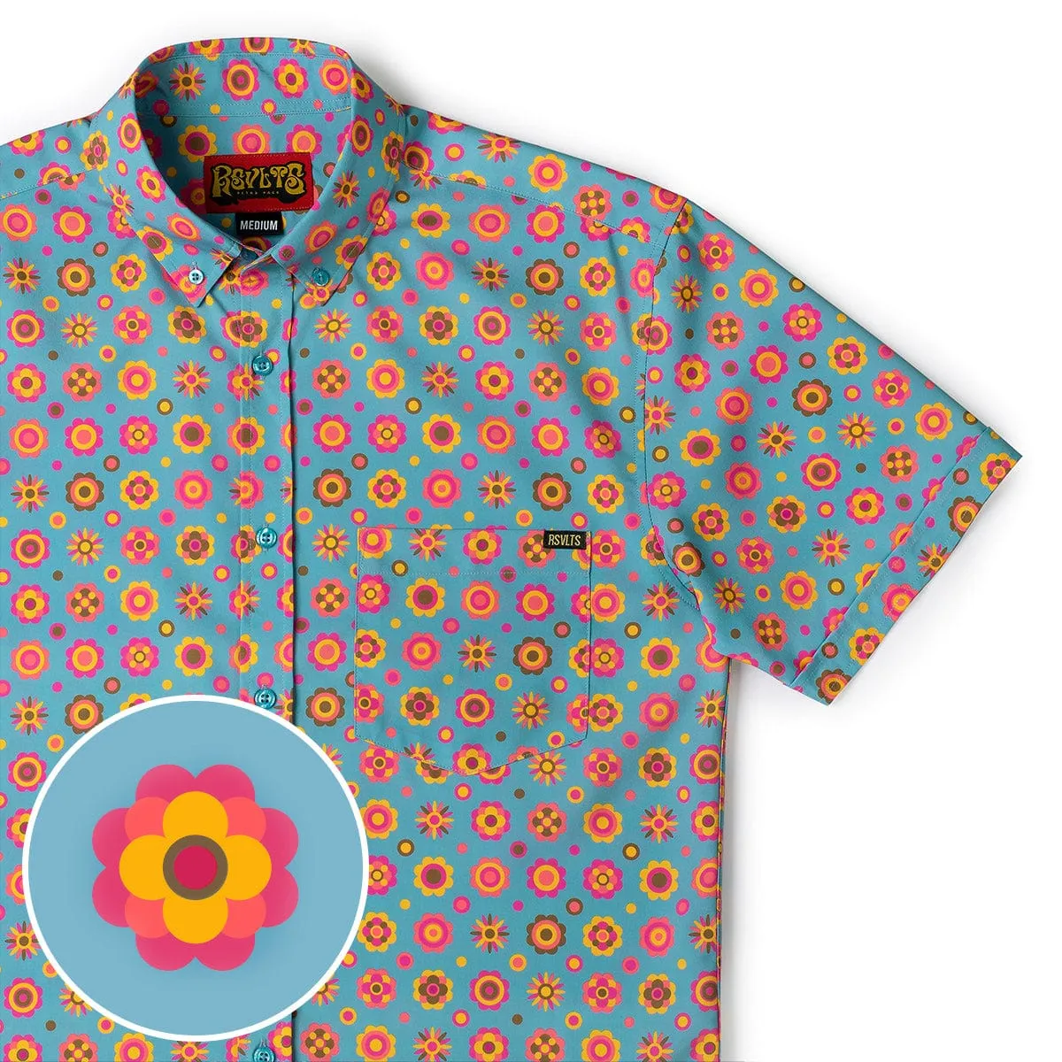 Flower Ballad – KUNUFLEX Short Sleeve Shirt