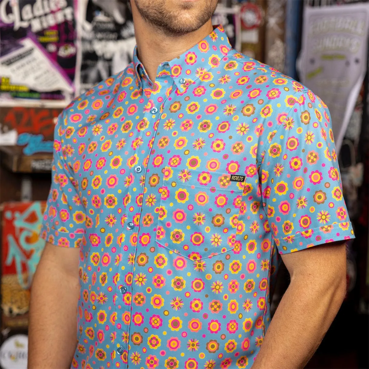 Flower Ballad – KUNUFLEX Short Sleeve Shirt