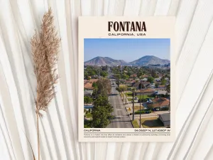 Fontana Vintage Wall Art, California, USA