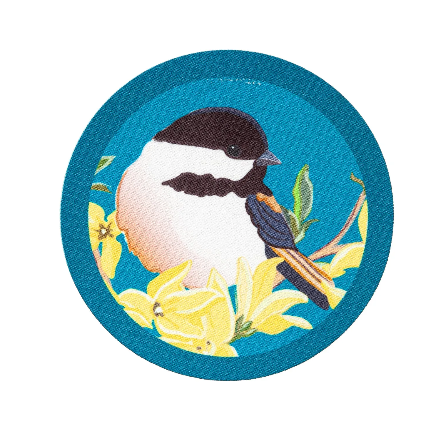 Forsythia and Chickadee Mailbox Saddle with Magnetic Mailbox Door Décor Set,56836s