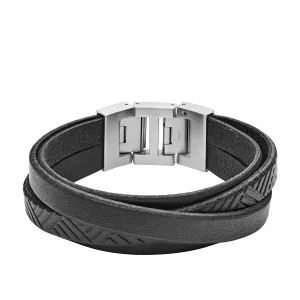 Fossil Vintage Casual Leather Bracelet - JF02998040