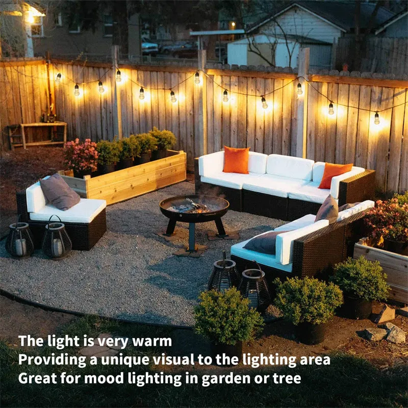 G40 30LED Waterproof Fairy Lights Outdoor 8 Mode Solar Powered Crystal Ball String Lights