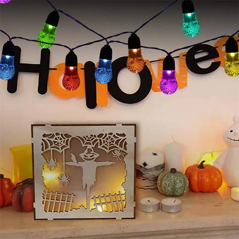 G40 30LED Waterproof Fairy Lights Outdoor 8 Mode Solar Powered Crystal Ball String Lights