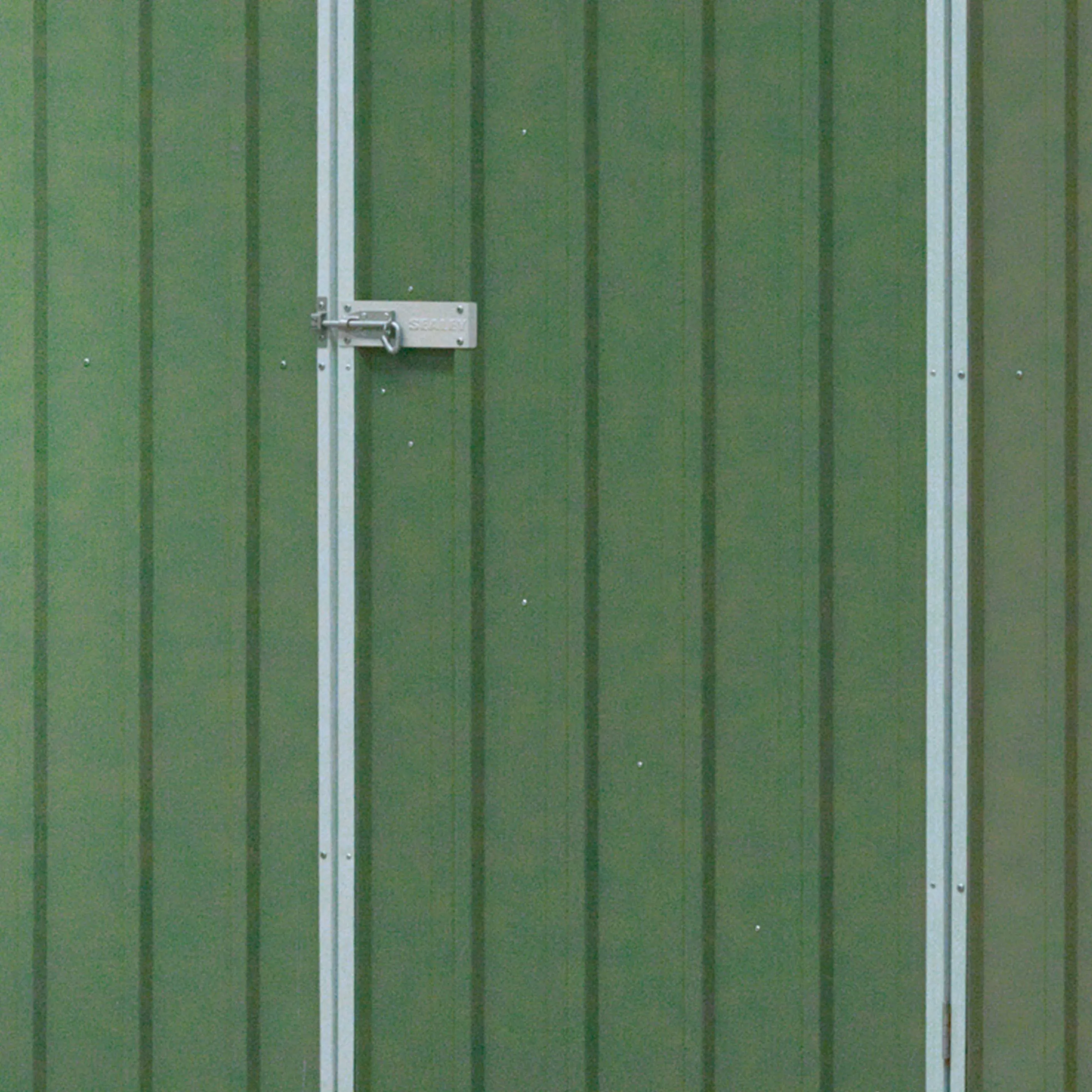 Galvanised Steel Metal Garden/Outdoor/Storage Shed, 7.5FT x 7.5FT, Apex Style Roof - Green - DG115