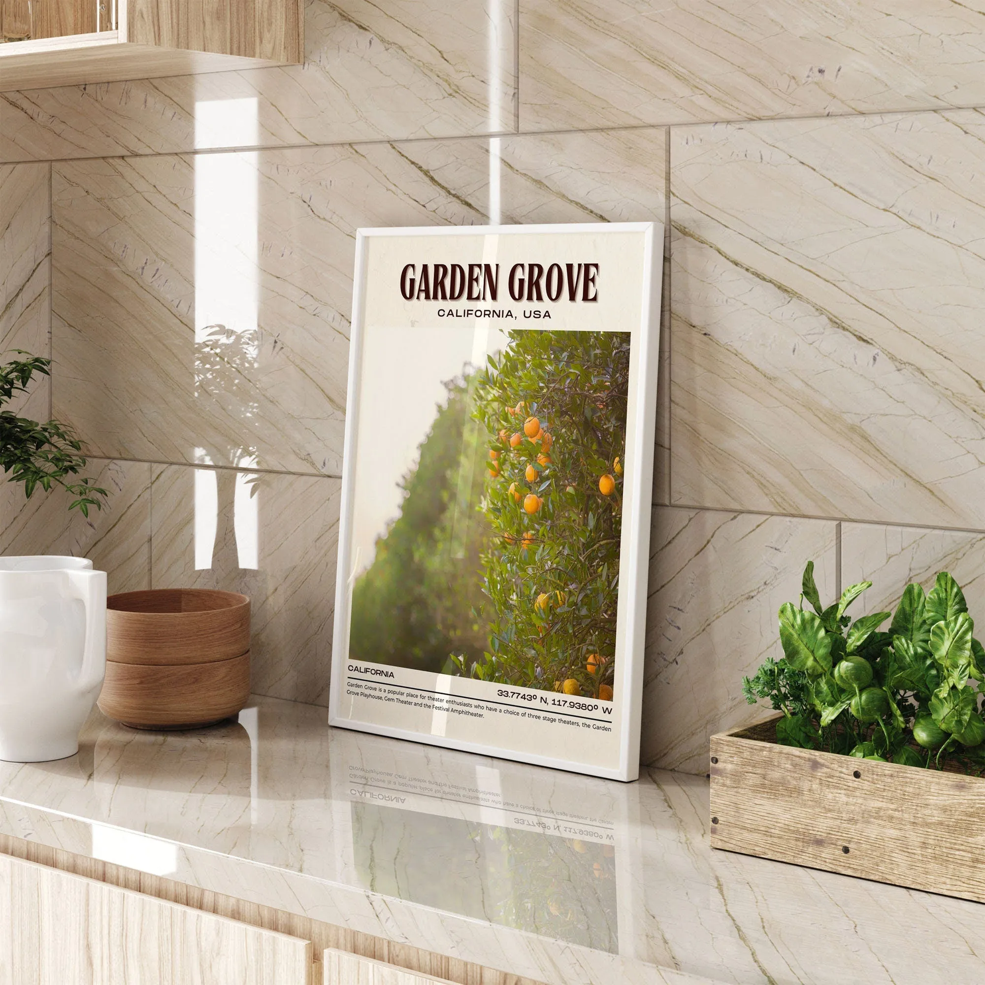 Garden Grove Vintage Wall Art, California, USA
