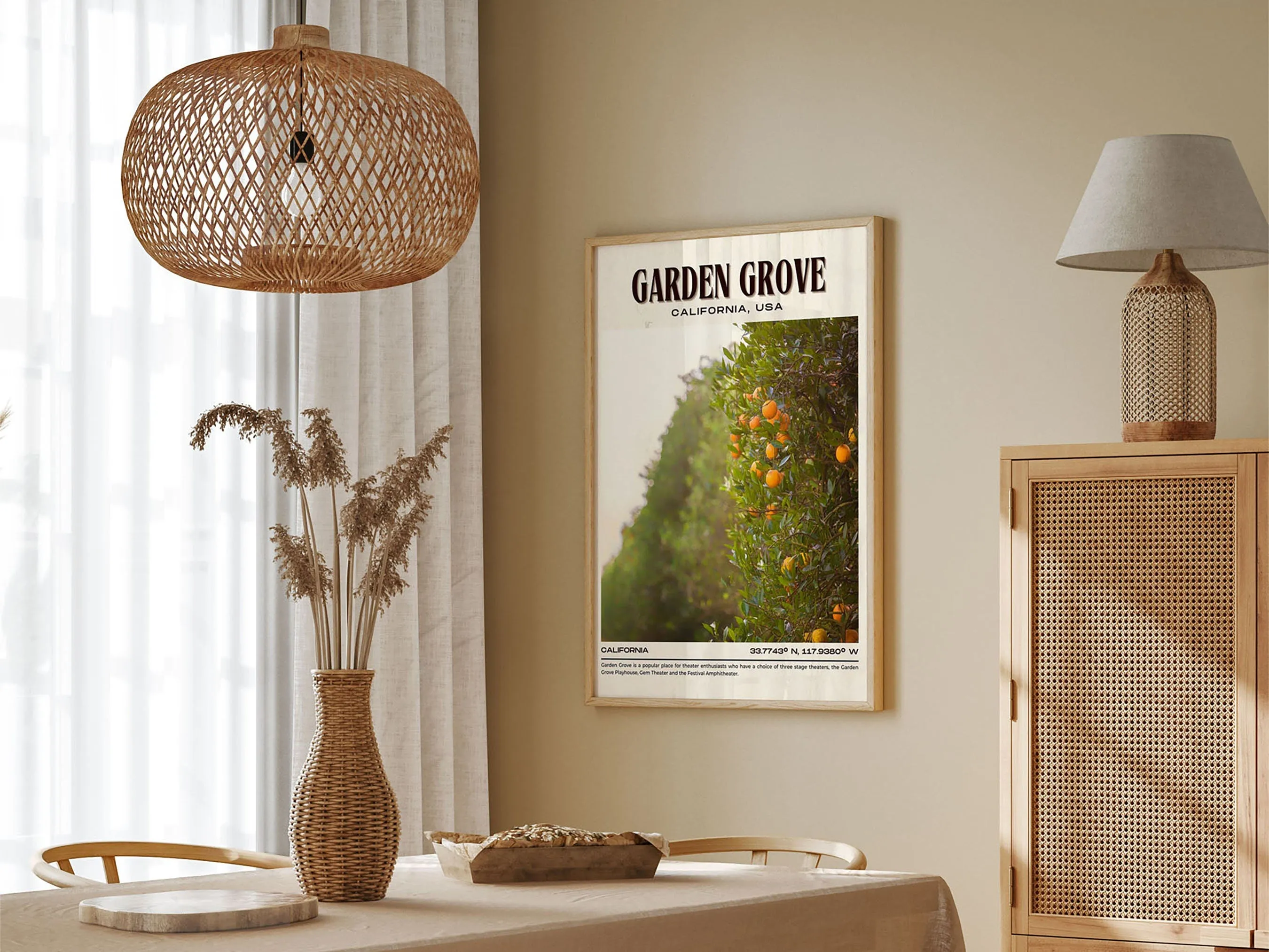 Garden Grove Vintage Wall Art, California, USA
