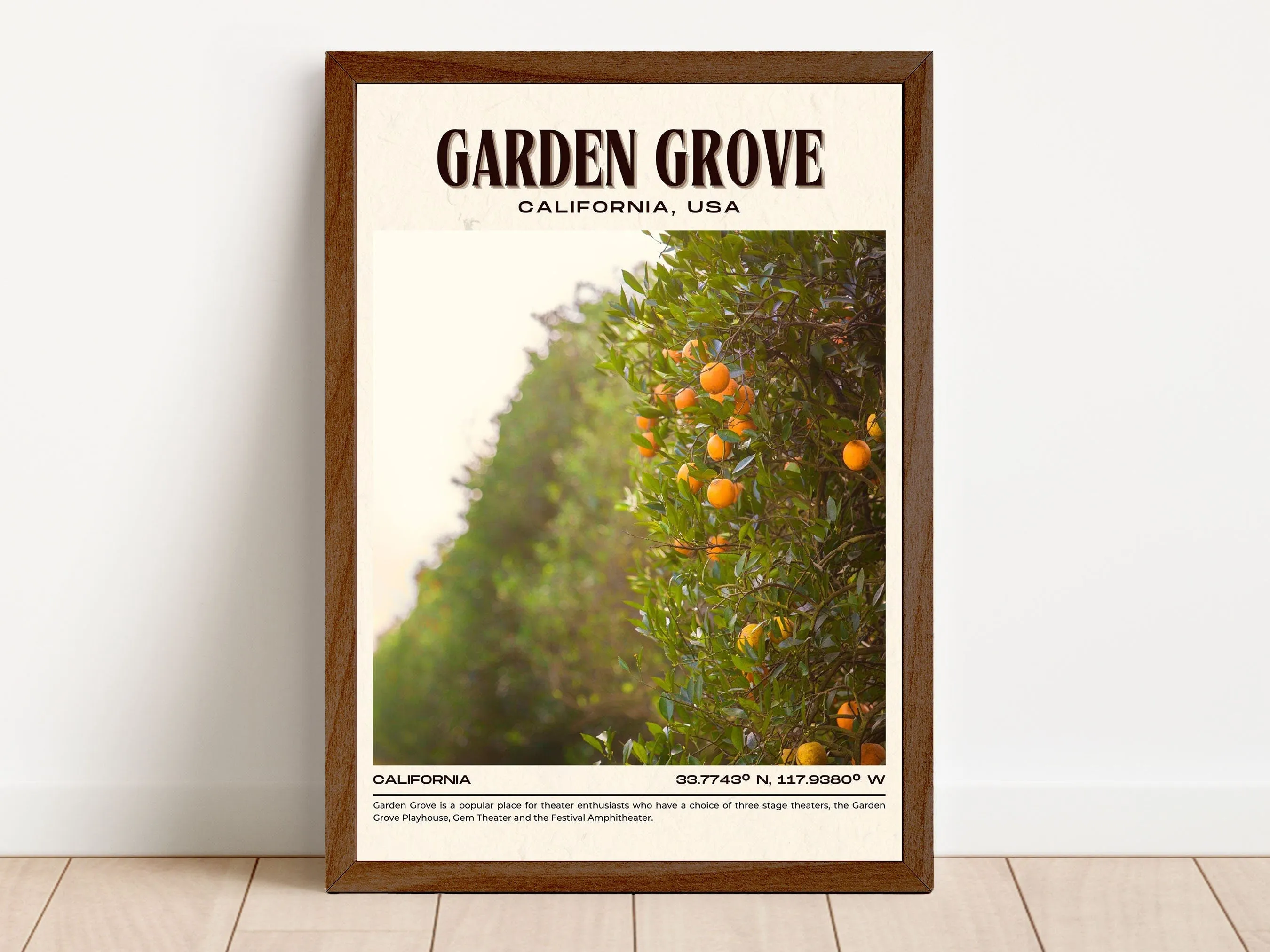 Garden Grove Vintage Wall Art, California, USA