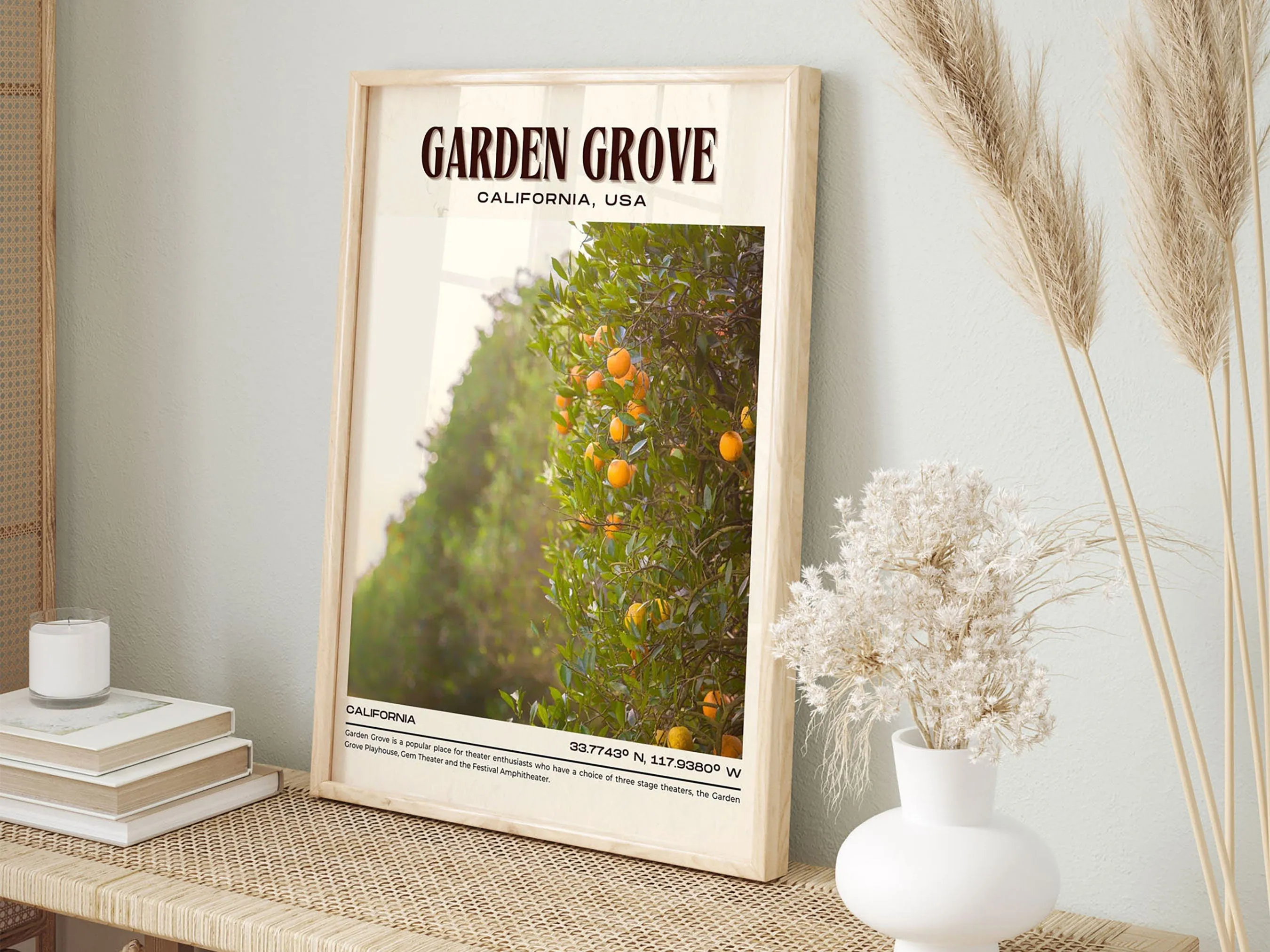 Garden Grove Vintage Wall Art, California, USA