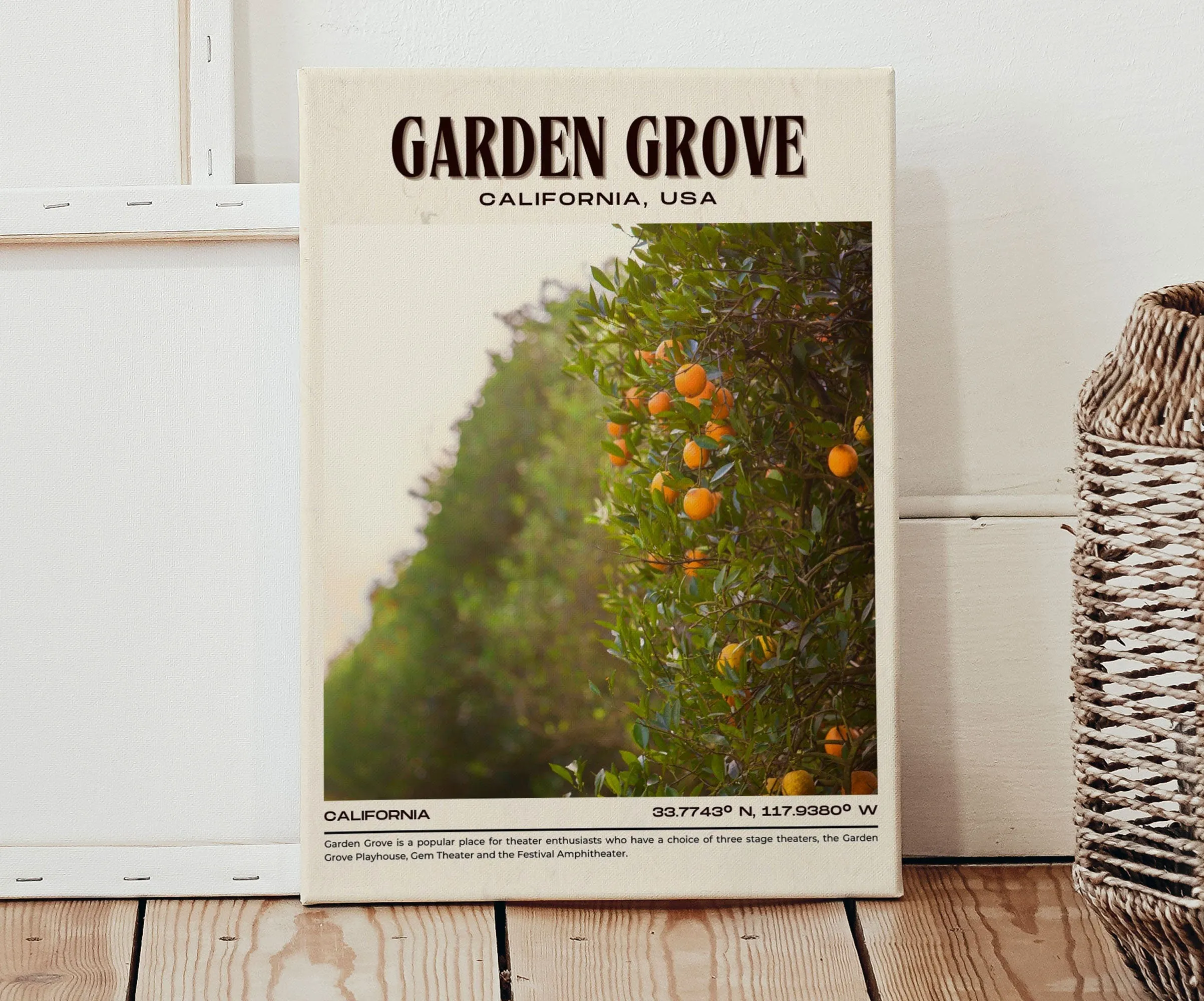 Garden Grove Vintage Wall Art, California, USA