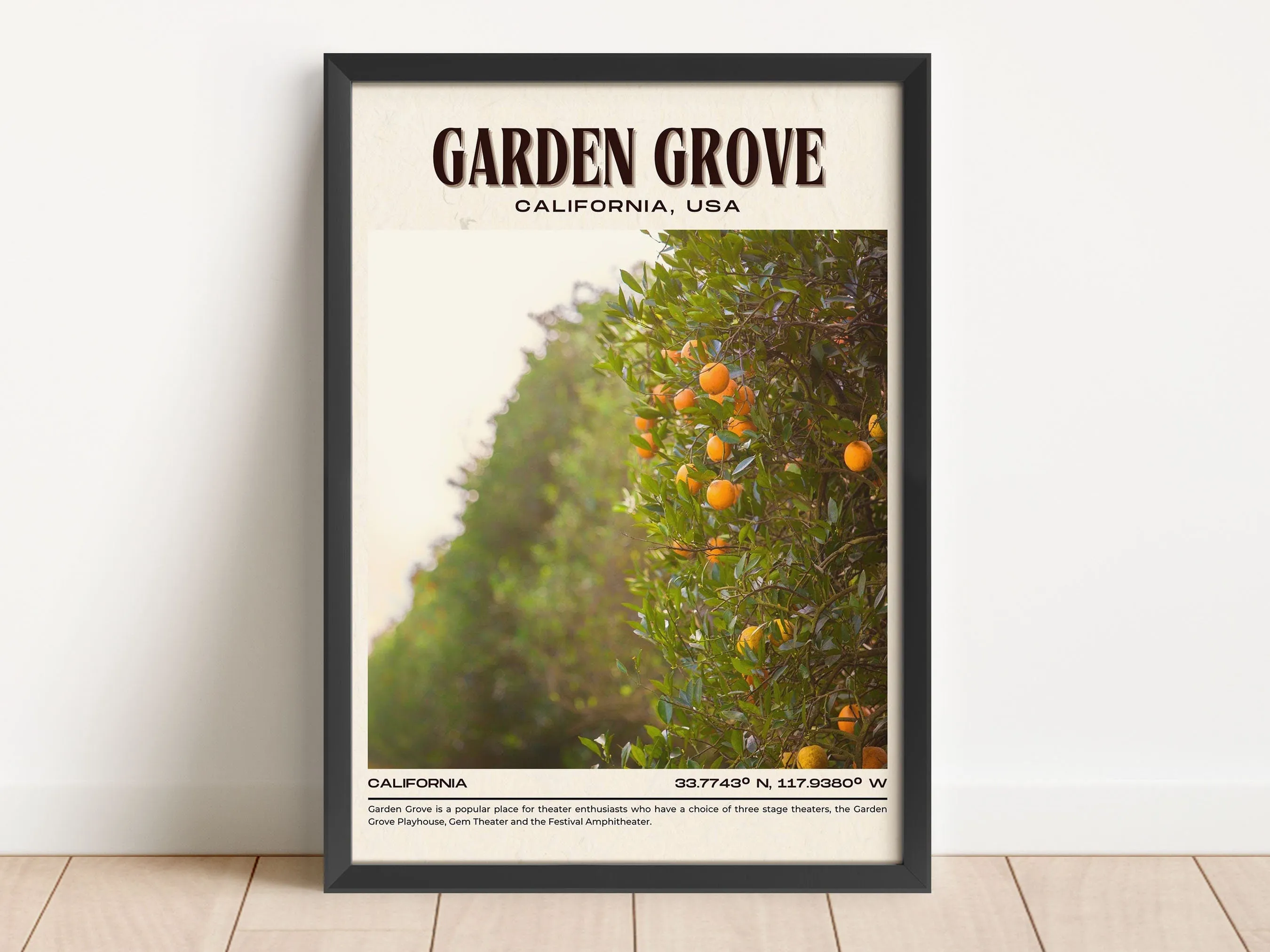 Garden Grove Vintage Wall Art, California, USA