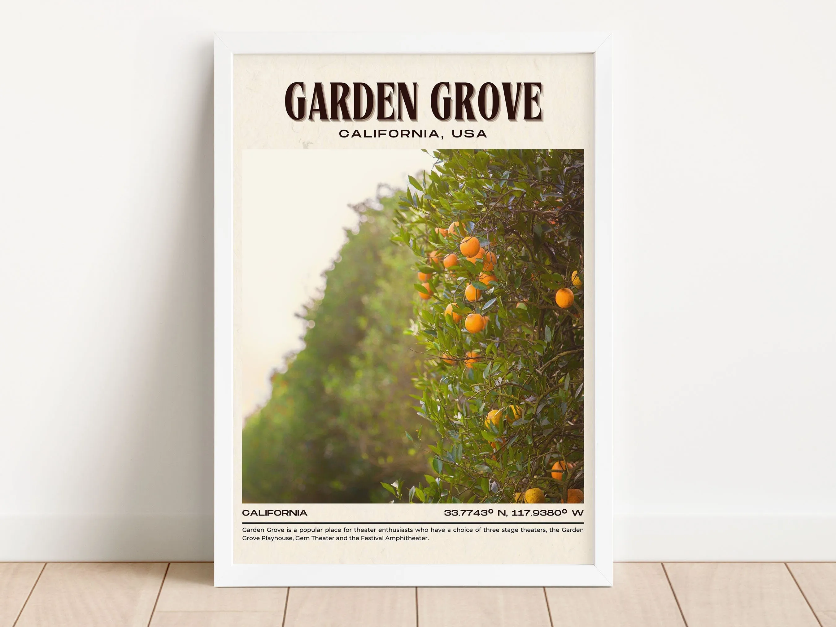 Garden Grove Vintage Wall Art, California, USA