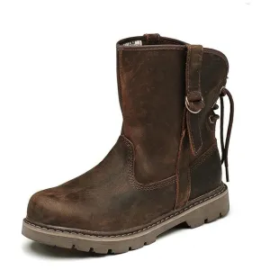 Genuine Leather Ankle Boots Casual Men Shoes New Autumn And Winter Boots British Army Boots Lovers' Boots men shoes
