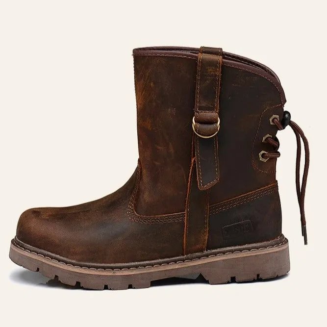 Genuine Leather Ankle Boots Casual Men Shoes New Autumn And Winter Boots British Army Boots Lovers' Boots men shoes