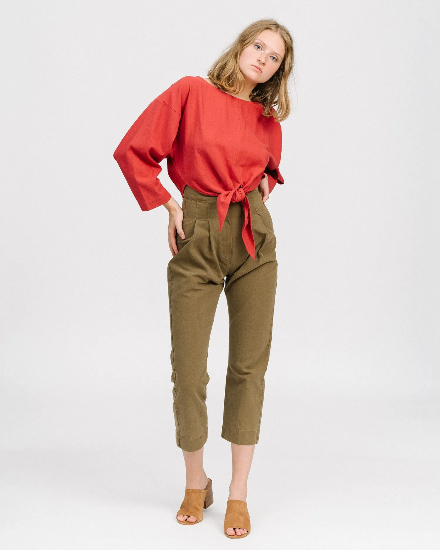 Gina shirt in cherry