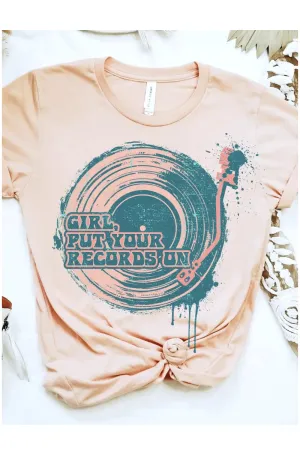 GIRL, Put Your Records Tee