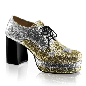 GLAMROCK-02 Silver Gold Glitter