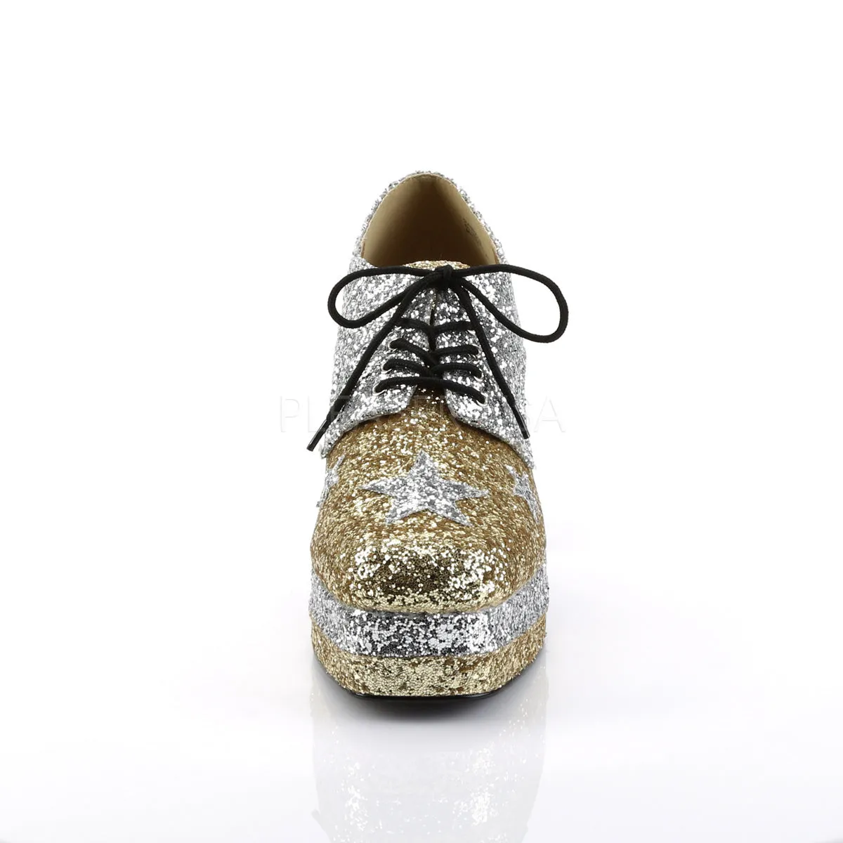 GLAMROCK-02 Silver Gold Glitter