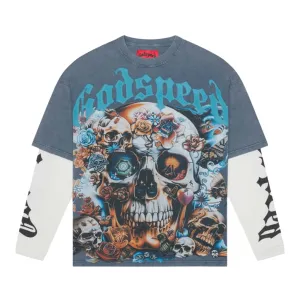 Godspeed Eternal Dream Layered T-Shirt True Blue