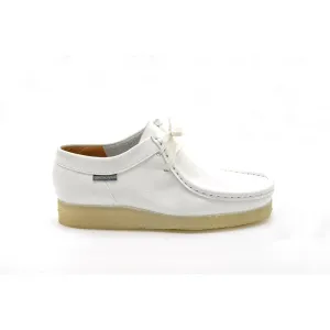 Grasshopper Mens Softee White Lace up Moccasin