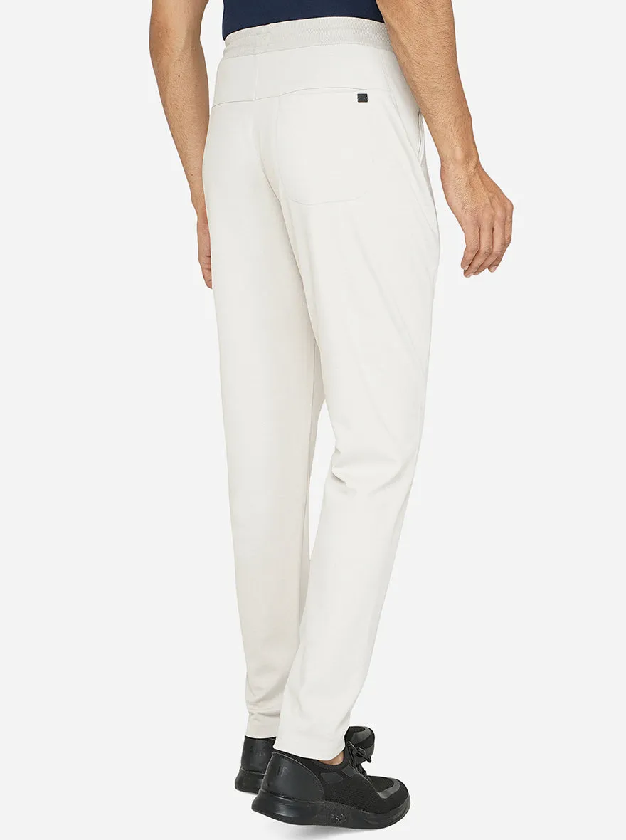 Grey Solid Slim Fit Track Pant | JadeBlue