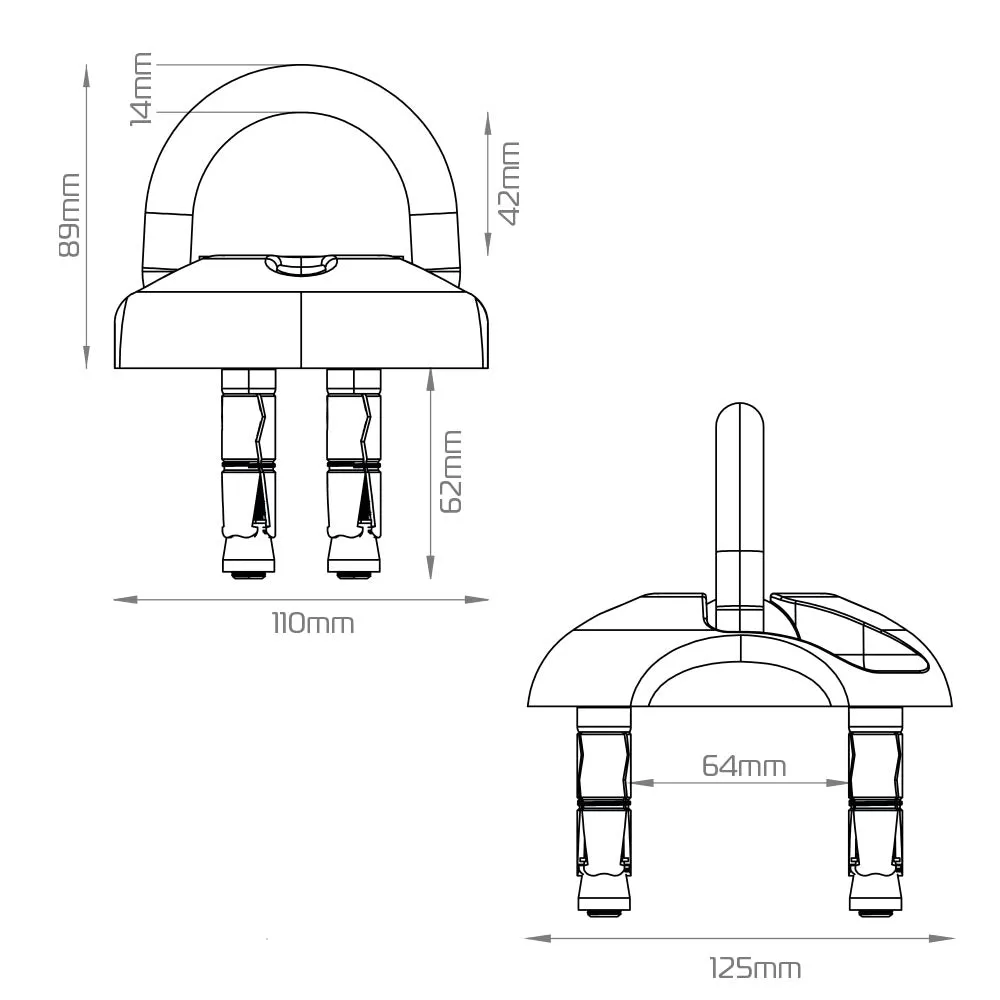 Ground and Wall Anchor Kit OXFORD AnchorFlat
