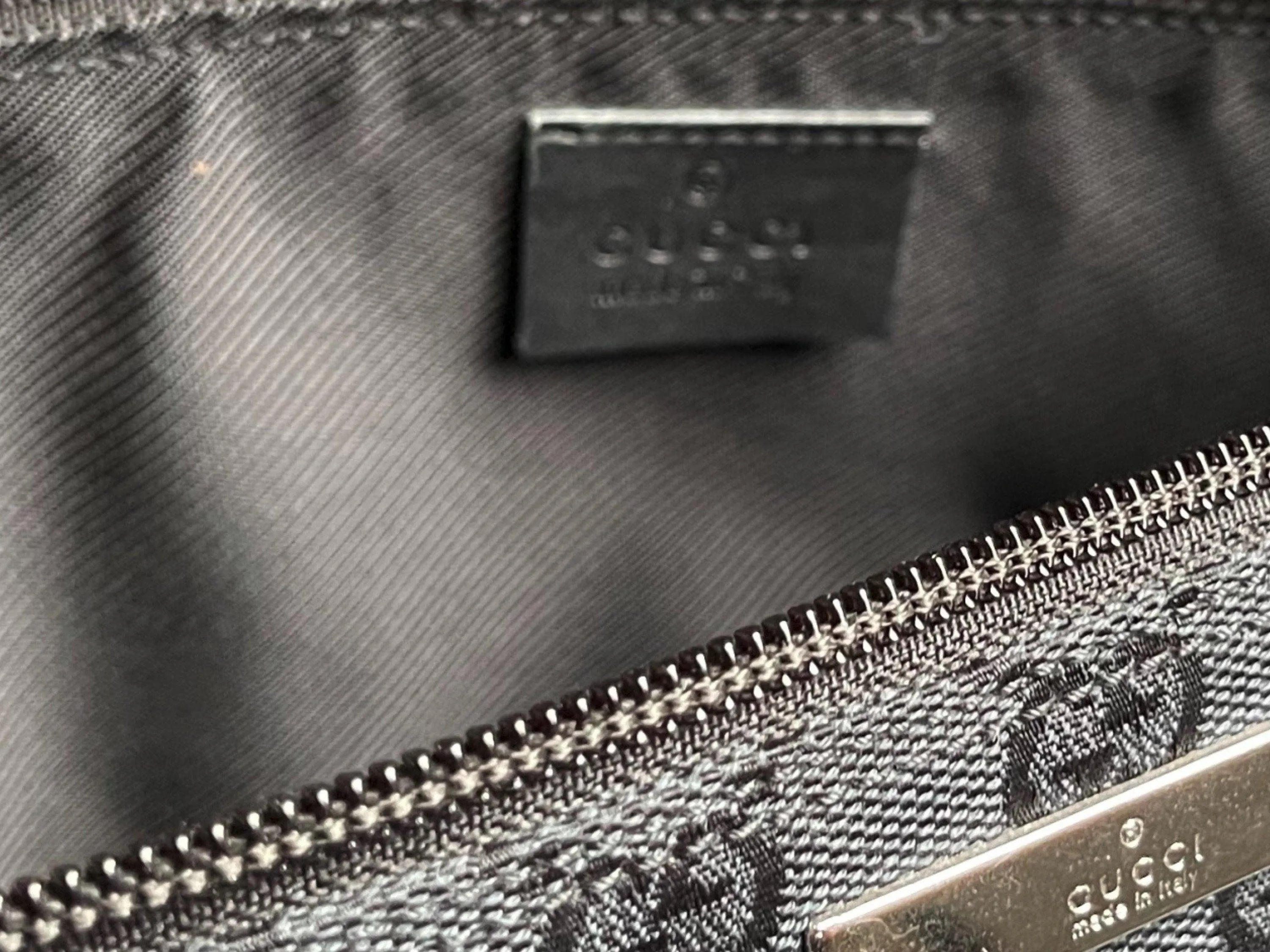 Gucci Black Monogram Mini Bag