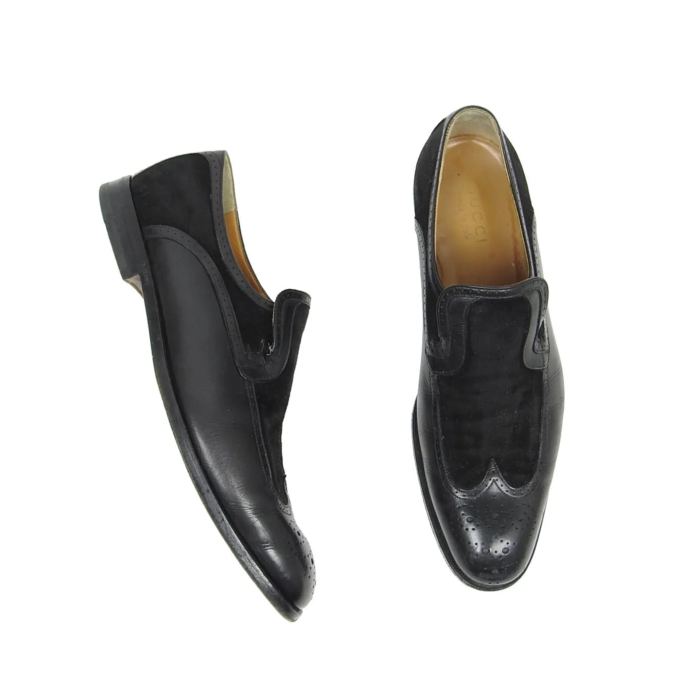Gucci Suede/Leather Oxford Loafer Size 42