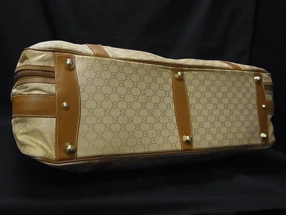 Gucci Suitcase Luggage monogram GG Beige 239391