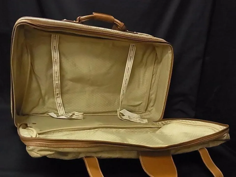 Gucci Suitcase Luggage monogram GG Beige 239391