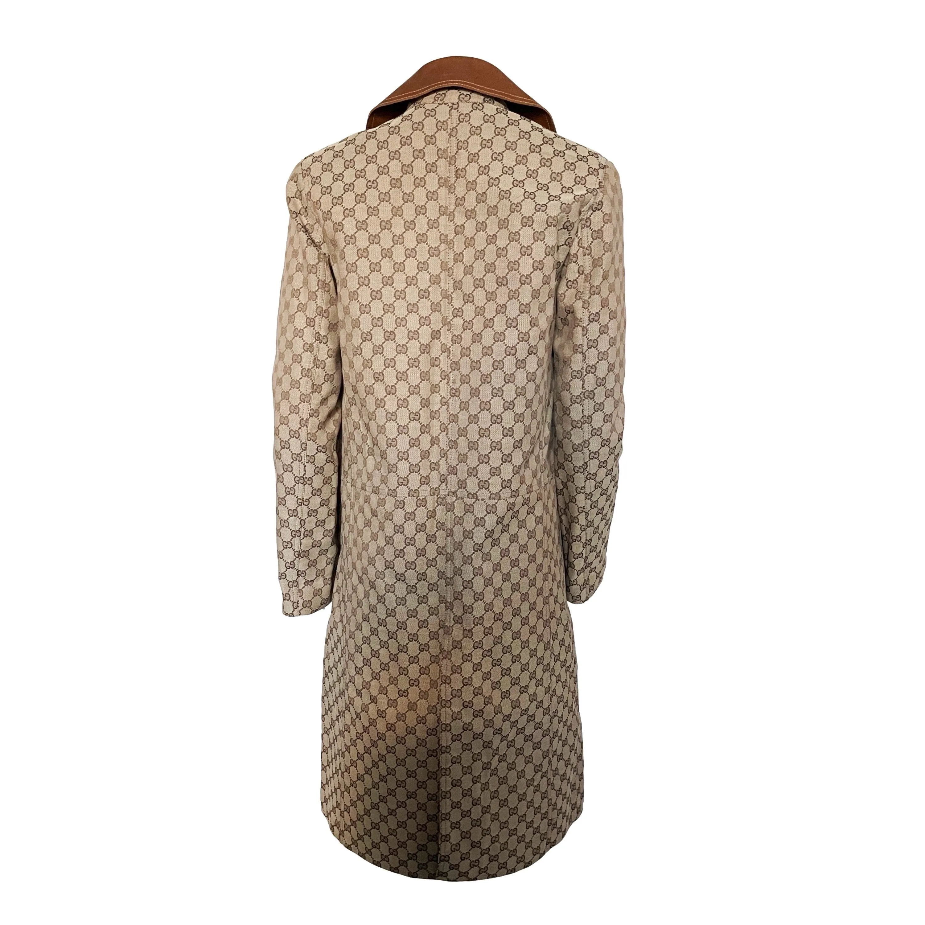 Gucci Tan Monogram Coat