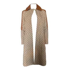 Gucci Tan Monogram Coat