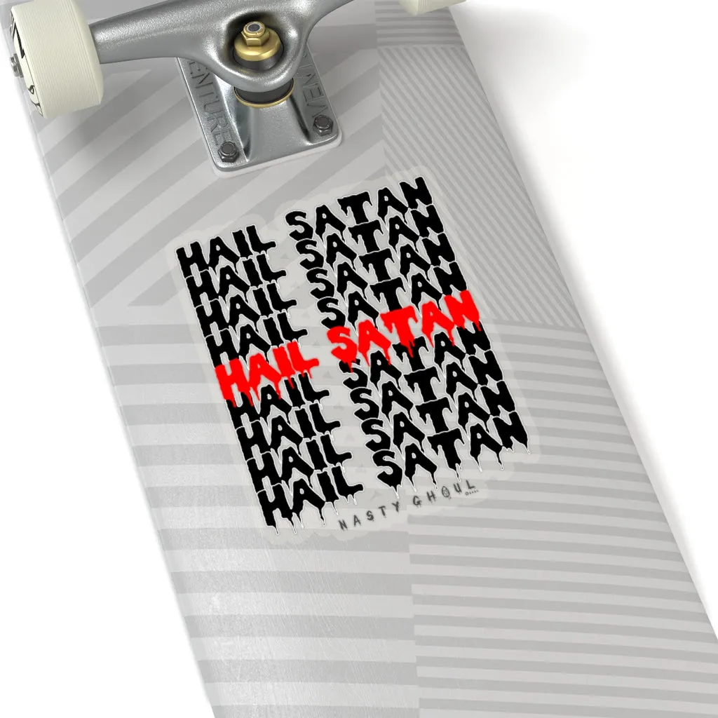 Hail Satan Thank You Bag Kiss-Cut Stickers