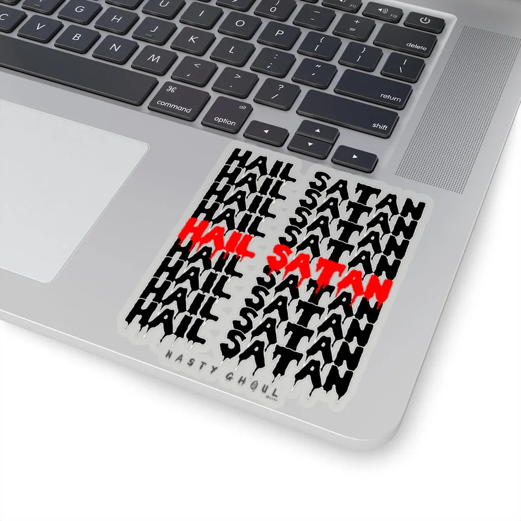 Hail Satan Thank You Bag Kiss-Cut Stickers