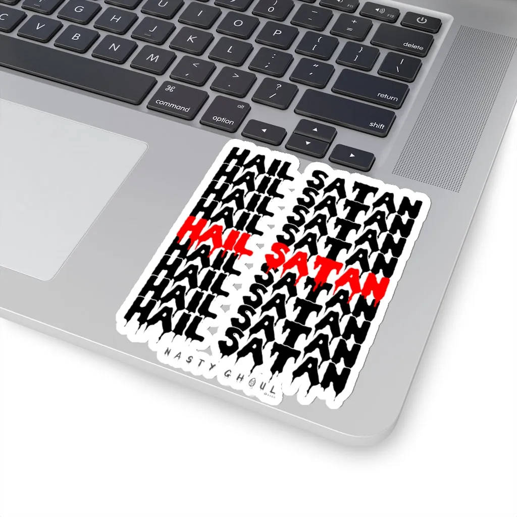 Hail Satan Thank You Bag Kiss-Cut Stickers