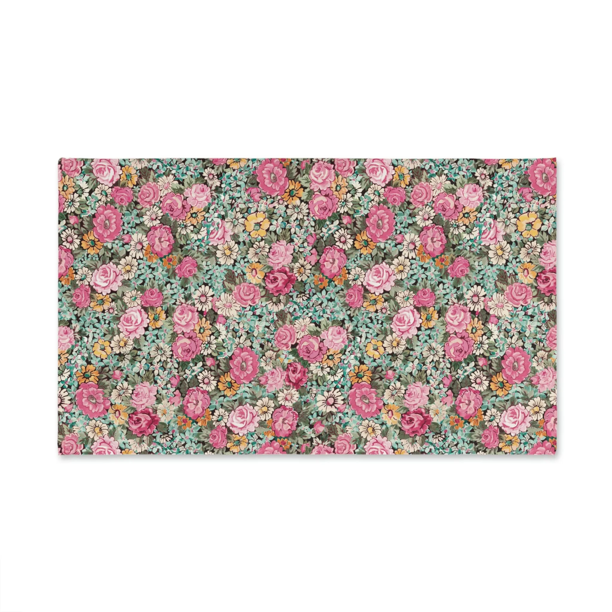 Hand Towel /bright pink vintage floral