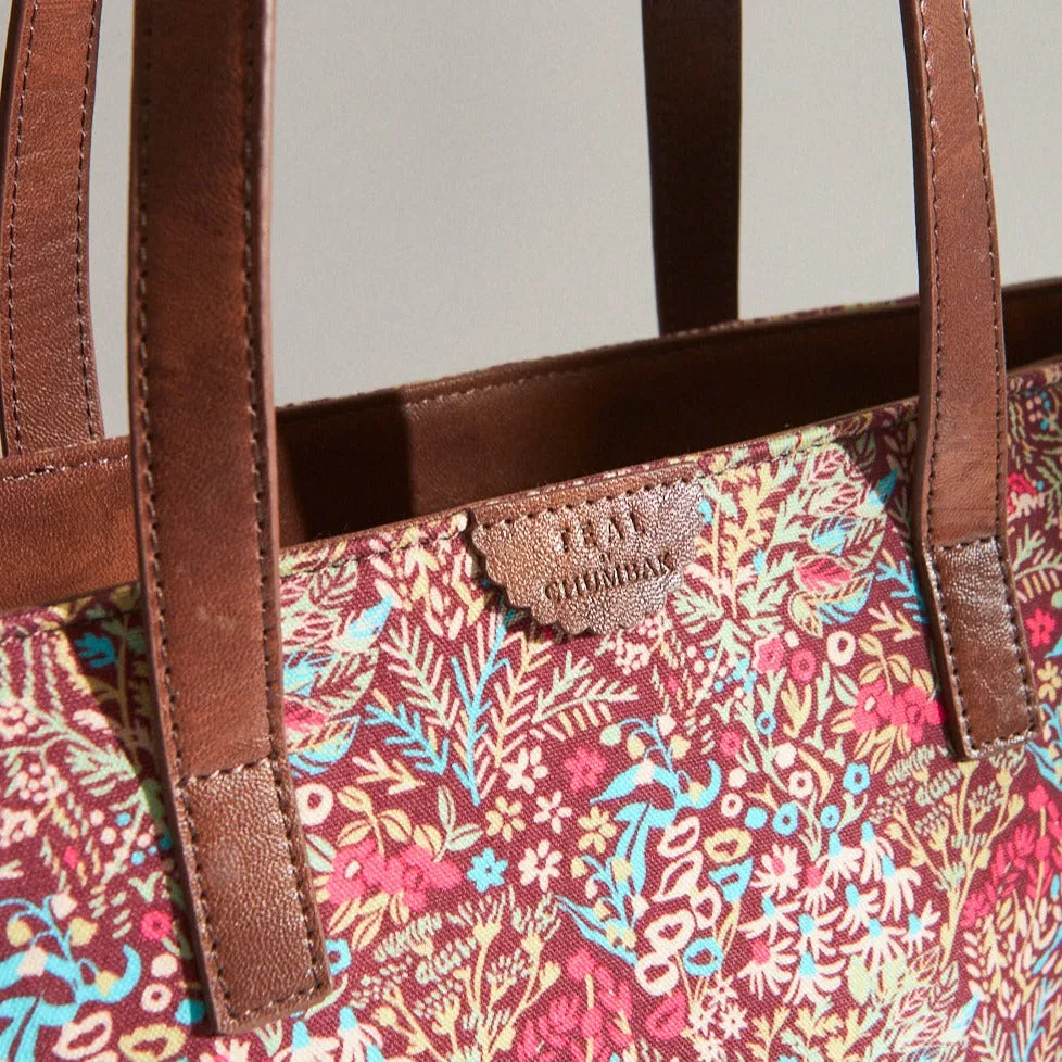 Handpainted Rainforest Tote Bag